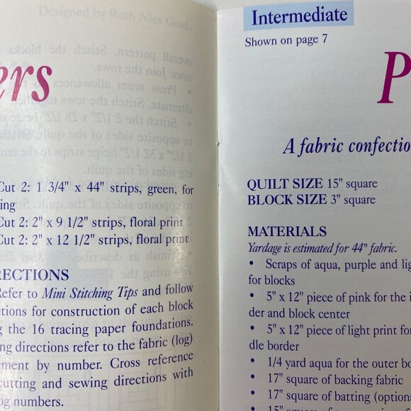 Log Cabins Mini Classics Quilting Book By Chitra Publications - Picture 3 of 4